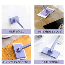 Automatic Cloth Changing Mini Mop with Push Pull Cloth Changing Handle (1 Pc) - justgrabit.in | Just Grab It
