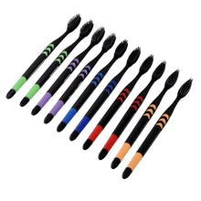 Soft Toothbrush With Plastic Round Box for Men and Women, Kids, Adults Plastic Toothbrush (10 pcs Set) - Justgrabit Inc.