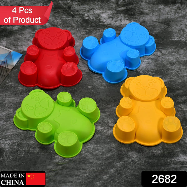 Set of 4 Silicone Animal Moulds for Cake, Chocolate, Soap & Candle Making, Diwali - justgrabit.in | Just Grab It