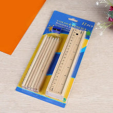 Colorful Wooden Pencil Set with Pencil box, Ruler, Sharpener For for Kids, Artist, Architect (12 Pcs Set) - Justgrabit Inc.