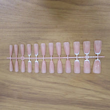 Elegant Nude Glossy Artificial Nail Tips fake nails (24 Pc Set) - justgrabit.in | Just Grab It