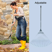 115 - 152 CM Rake for Gardening, Stainless Steel Telescopic Garden Rake for Quick Clean Up of Lawn and Yard, Adjustable Rake Claws Spacing Garden Broom with Long Handle for Clean Leaves (MOQ : - 12 pc) - Justgrabit Inc.