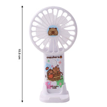 Cute Cartoon Rechargeable Handheld Fan (1 Pc) - justgrabit.in | Just Grab It