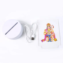 Beautiful 3D Lord Hanuman Frame with soft white light (1 Pc) - Justgrabit Inc.