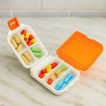 Portable Dual - Sided Pill Organizer Box (1 Pc) - justgrabit.in | Just Grab It