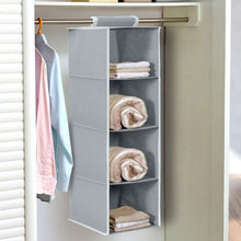 Fabric Hanging 4 - Shelf Closet Cloth Organizer - justgrabit.in | Just Grab It