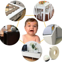 Corner Edge Protector – Soft Rubber Safety Bumper Guard for Baby Proofing Furniture, Table, & Bed (2 Mtr) - Justgrabit Inc.