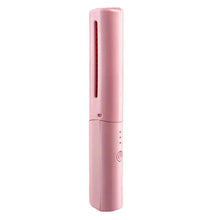 Rechargeable Mini Hair Straightener, Travel Portable USB Charging Cordless Hair Straightener Bursh, Three Temperature Adjustments Flat Iron Comb (1 Pc) - Justgrabit Inc.
