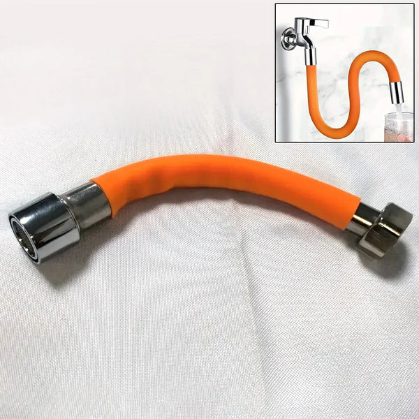 Flexible Water Tap Extender, 360° Bending Faucet Extension Tube with Connector (18cm) - Justgrabit Inc.