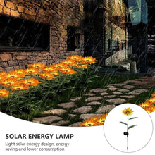 Garden Solar Sunflower Outdoor LED Light Inserted Ground Simulation Plant (4 Pcs Set) - justgrabit.in | Just Grab It