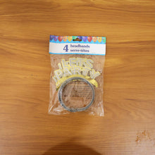Let’s Party Glitter Headband for Birthday Celebration (Pack of 4) - justgrabit.in | Just Grab It
