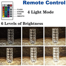 Crystal Touch Night Light for Bedroom Decor (16 Colors, Remote, USB) - justgrabit.in | Just Grab It
