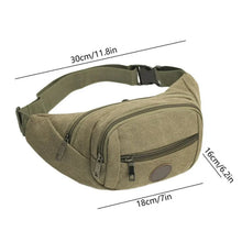 Stylish Canvas Waist Bag for Men & Women (1 Pc) - justgrabit.in | Just Grab It