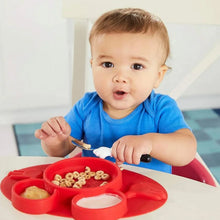 Silicon Micky Plate And 1 Spoon & 1 Fork Card Packing ( 1 Pc Product) - justgrabit.in | Just Grab It