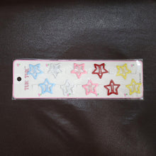 Metal Printed Star Shape Hair Clips (10 Pcs Set) - Justgrabit Inc.
