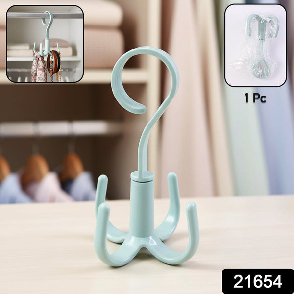 Premium 360° Rotating Multi Hook Closet Organizer Hanger (1 Pc) - justgrabit.in | Just Grab It