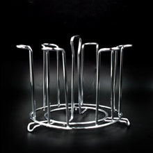 SS Round Glass Stand used for holding sensitive glasses and all present in all kinds of kitchens of official and household places etc. - Justgrabit Inc.