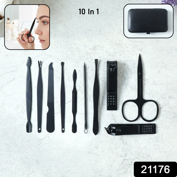 10 in 1 Professional Personal Grooming Manicure Pedicure Care Kit - justgrabit.in | Just Grab It