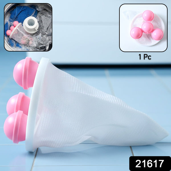 Reusable Washing Machine Lint Catcher Mesh Bag (1 Pc) - justgrabit.in | Just Grab It