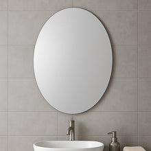 Elegant Oval Frameless Wall Mirror for Home & Office Decor (6 Pc) - justgrabit.in | Just Grab It