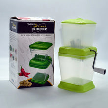 Small Onion Chopper & Vegetable Chopper Quick Cutter with Rotating Blade - Justgrabit Inc.