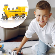 Pull and Go Train with Light Plastic String Pull Back Train (1 Pc / Mix Color) - justgrabit.in | Just Grab It
