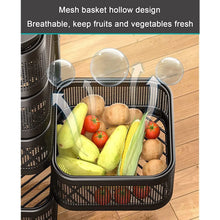 Metal High Quality Kitchen Trolley Kitchen Organizer Items and Kitchen Accessories Items for Kitchen Rack Square Design for Fruits & Vegetable Onion Storage Kitchen Trolley with Wheels (3 Layer) - Justgrabit Inc.