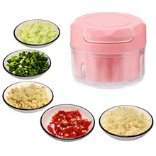 Manual Mini Food Processor Vegetable Chopper Hand Pull String Onion Chopper (1 Pc) - justgrabit.in | Just Grab It