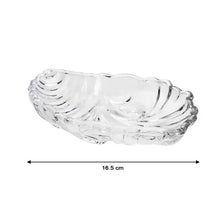 Leaf shaped Glass Serve tray of snacks, Mukhwaas, and ice cream. - justgrabit.in | Just Grab It
