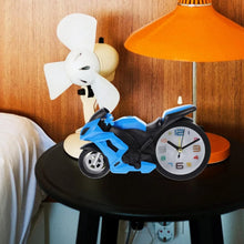 Retro Motorcycle Alarm Clock – Novelty Bike Engine Style Desk Clock - Justgrabit Inc.