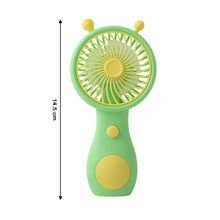 Cute Cartoon Style Rechargeable Mini Handheld Fan (1 Pc) - justgrabit.in | Just Grab It