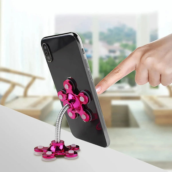 Phone Holder, 360°Rotatable Phone Stand Multi - Function Double - Sided Suction Cup Mobile Phone Holder vip stand( MOQ : - 6 Pc ) - justgrabit.in | Just Grab It