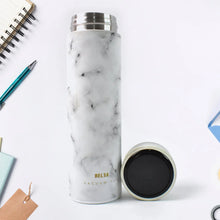 Stainless Steel Temperature Insulated Water Bottle With Marble Pattern (500ml Approx) - Justgrabit Inc.