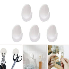 Earth Star Self Adhesive Plastic Wall Hook (12 Pc) - justgrabit.in | Just Grab It