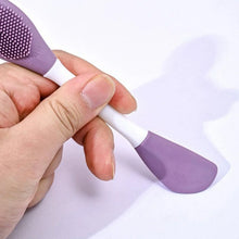 Double - Headed Silicone Mask Brush – Facial Cleansing & Mask Application Tool (1 Pc) - Justgrabit Inc.