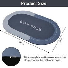 Super Absorbent Floor Mat, Bath Mat, Soft Carpet, Slip - Resistant Bathing Room Rug Floor Door Mat, Instant Drying Mat, Bathroom Rug, Absorbent Bath Mat - Justgrabit Inc.