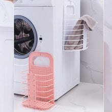 Wall Hanging Laundry Basket Clothes Hanger Dirty Hamper Clothes Storage Hook Clothes Rails for Laundry Washing Machine Bathroom Kids Dirty Clothes Storage Hanger (1 Pc) - justgrabit.in | Just Grab It