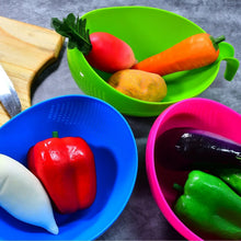 Plastic Rice Bowl / Food Strainer Thick Drain Basket with Handle for Rice, Vegetable & Fruit (set of 3pcs) - Justgrabit Inc.