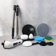 9 In 1 Rechargeable Electric Spin Scrubber with Telescopic Handle (1 Set) - justgrabit.in | Just Grab It