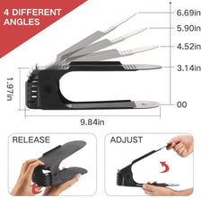ADJUSTABLE FOLDING SHOE SLOTS ORGANIZER. - Justgrabit Inc.