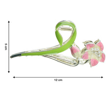 Elegant Floral Decorative Hair Claw Clip (1 Pc) - justgrabit.in | Just Grab It