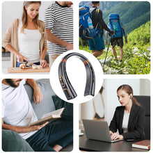 Premium USB Rechargeable Fashion Neck Fan with Digital Display (1 Pc) - justgrabit.in | Just Grab It