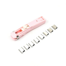 Portable Paper Clamp With 8 Pcs Clip Dispenser Handheld Paper Fast Clam (1 Set) - justgrabit.in | Just Grab It