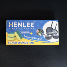 Scrub Sponge 2 in 1 PAD for Kitchen, Sink, Bathroom Cleaning Scrubber (3 Pc) - Justgrabit Inc.