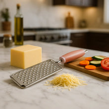 Supermom Stainless Steel Multipurpose Vegetable and Cheese Grater with Soft Grip Handle (1 Pc) - justgrabit.in | Just Grab It