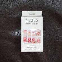 Premium Artificial False Nail Set with Mix Design fake nails - (Set) - justgrabit.in | Just Grab It
