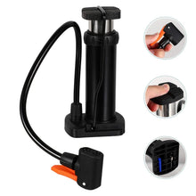 Compact Mini Foot - Operated Air Pump with Hose & Locking Valve Head - justgrabit.in | Just Grab It
