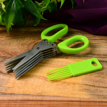 Premium 5 - Blade Multipurpose Kitchen Scissors with Cleaning Comb - justgrabit.in | Just Grab It