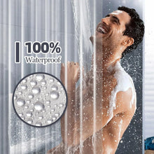 Waterproof Anti - Mildew Frosted Shower Curtain (Standard Fit / 51×79 Inch) - justgrabit.in | Just Grab It