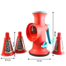 Apex 4 in 1 Signature Rotary Grater with Interchangeable Blades - justgrabit.in | Just Grab It